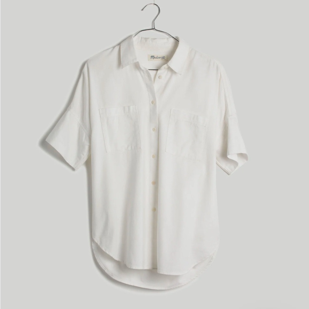 NWT Madewell white Courier shirt, XXS